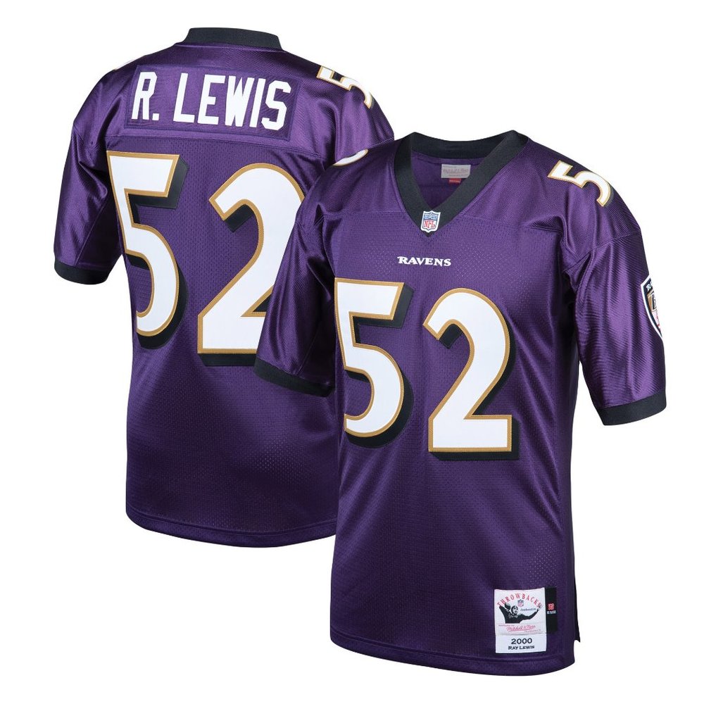 Ray Lewis Baltimore Ravens Mitchell & Ness 2000 Authentic Throwback Jersey - Picture 8 of 8